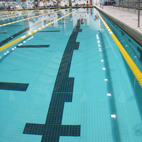swimming pool lane rope floats on stock
