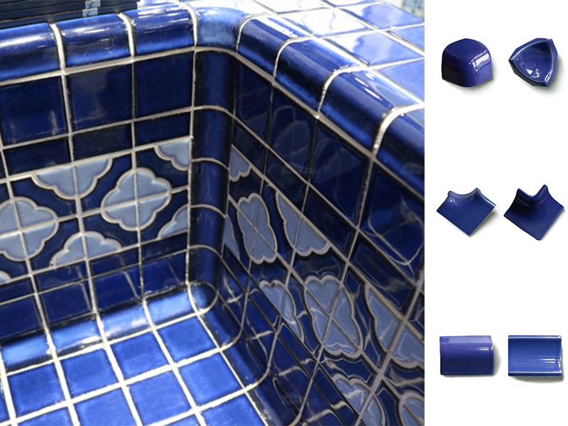 custom pool waterline tile