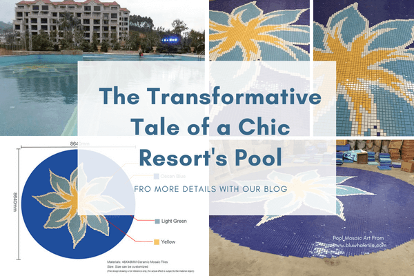 custom pool mosaic art for hotel remodel project