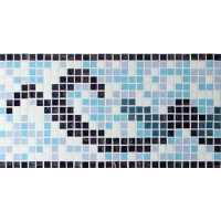 Пограничный синий Mix BGAB001-Мозаика плитка, бордюр Стеклянная мозаика, плитка край рамки для продажи, горячего расплава стеклянной мозаики