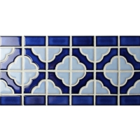 Border Tile Flower Pattern BCZB002-Border tile, Border mosaic tile, Ceramic border tile, Border tile design