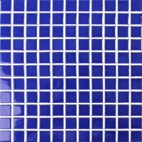 25x25mm Square Glossy Glazed Porcelain Dark Blue BCI609-Mosaic tile, Ceramic mosaic pool tile, Ceramic mosaic tile for Home decoration