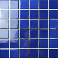 Fambe Cobalt Blue BCK601-Mosaic tile, Blue pool tiles, Ceramic mosaic tile, Square pattern mosaic for pool 