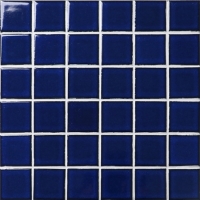 48x48mm Square Glossy Crystal Glazed Porcelain Dark Blue BCK602-Mosaic tiles, Ceramic mosaic, Crystal mosaic tiles, Blue pool tiles for sale 