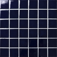 48x48mm Square Glossy Crystal Glazed Porcelain Dark Blue BCK603-Mosaic tiles, Ceramic mosaic, Dark blue swimming pool tiles