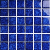 Blossom Azul Escuro BCK641-Azulejos de piscina, Mosaico cerâmico, Mosaico cerâmico