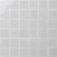 Frozen White Crackle BCK204-Mosaic tiles, Ceramic mosaic, White Pool Tile, White ceramic pool tiles, 