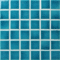 Frozen Blue Heavy Crackle BCK648-Pool Mosaic, Mosaico cerâmico, Mosaico de porcelana para piscina