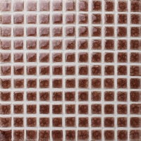 Frozen Brown Heavy Crackle BCI927-Mosaic tile, Ceramic mosaic, Crackle mosaic pool tile, Mosaic pool tiles for sale 