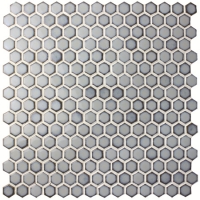 Hexagonal Preminum Blue BCZ705-Pool tile, Pool mosaic, Ceramic mosaic, Hexagonal mosaic tile