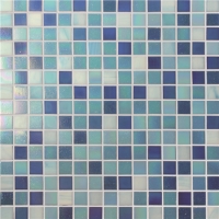Chromatic Blue Mix BGE004-Pool mosaic, Glass mosaic tile, Glass mosaic patterns for swimming pool