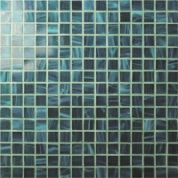 Square Green BGE701-Pool tile, Pool mosaic, Glass mosaic, Glass mosaic floor tiles