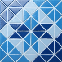 Santorini Blossom TRG-SA-BL-Azulejos de bilhar, azulejos de triângulo, azulejo de piscina