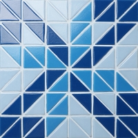Moinho de vento Santorini TRG-SA-WM1-Azulejo de piscina, azulejo de triângulo, cores de azulejos de piscina