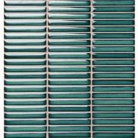 Kit Kat Tile Turquoise Green BCZ920A-Strip mosaic, Strip mosaic tiles, Ceramic mosaic backsplash