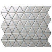 Triangle Light Grey BCZ312A-grey mosaic tiles bathroom, mosaic tiles for shower walls, porcelain mosaic tile backsplash