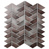 Trapezoid Dust Grey BCZ932A-grey mosaic tiles, porcelain wall tiles, mosaic kitchen tiles