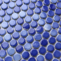 Penny Round BCZ001-cobalt blue penny tile, mosaic tile for bathroom wall design,bathroom mosaic tiles blue
