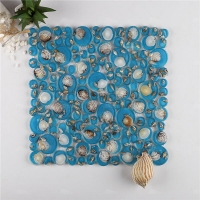 Glass Resin Mother of Pearl GZGH8601-mother of pearl pool tile, round resin glass tile, tile wholesale