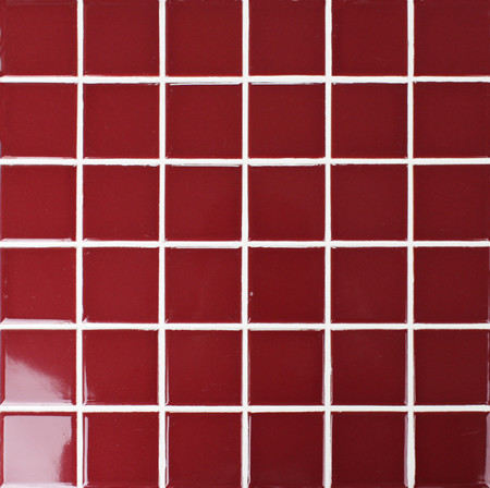 Classic Red Glossy BCK401,Mosaic tiles, Ceramic mosaic, Red mosaic tile, Red tile for pool