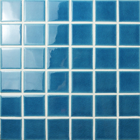 Frozen Blue Ice Crackle BCK605,Mosaic tile, Ceramic mosaic, Ice crack mosaic tile, Pool tile blue color