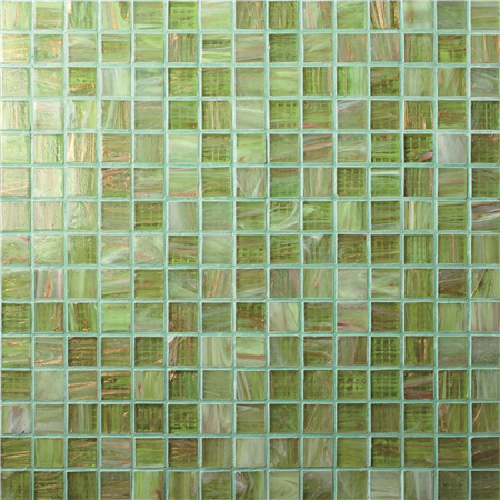 Luxury Green Blend Gold Line BGE002,Pool tiles, Glass mosaic tile, Glass mosaic design