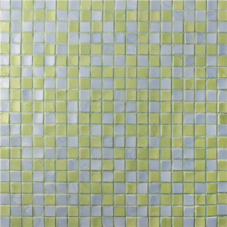 15x15mm Sauqre Hot Melt Glass Mixed Yellow BGC017,Pool tiles, Pool mosaic, Glass mosaic, Glass mosaic sheets