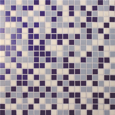 15x15mm Sauqre Hot Melt Glass Iridescent Mixed Color BGC035,Pool tile, Pool mosaic, Glass mosaic, Hot melt glass mosaic tile