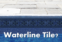 Pool FAQS: Cuando los azulejos de la línea de flotación en una piscina de fibra de vidrio-Azulejo de línea de flotación, Azulejo de borde, Azulejo de flotación de piscina, Azulejos de borde de piscina