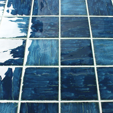 Azul ondulado BCP005,Azulejos de mosaico, Azulejos de mosaico de cerámica, Mosaicos de piscina de agua azul, Piscina de mosaico Proveedor de China