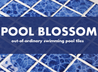 Pool Blossom: Out of the Ordinary Swimming Pool Tiles-Pool tile, Ceramic mosaic, Pattern mosaic pool tiles