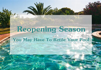 在重新开放的季节里, 你可能要重新组织你的泳池-