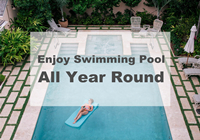 Desfrute da sua piscina durante todo o ano-projeto redondo da piscina do ano, telhas da associação em linha, telhas azuis da Associação para a venda