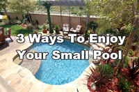 3 Ways To Enjoy Your Small Pool-small swimming pool design, small backyard pool, mosaic tile for small pool