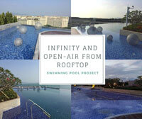 Piscina en la azotea: infinito y al aire libre-Instalación de piscinas, Renovación de piscinas, Baldosas para piscina, Piscina al por mayor