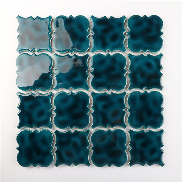 Pale Blue Arabesque Bcz601e2 Mosaic, Blue Arabesque Tile