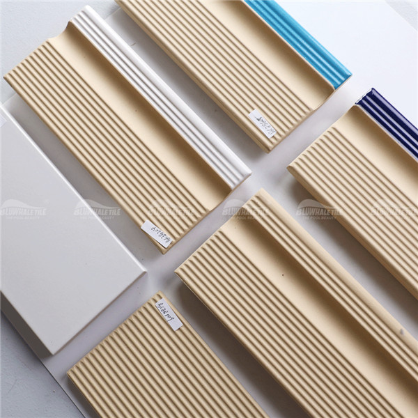 Tile Accessories Brown&White BCZB204,Swimming pool tile accessories, Pool grip tile, Standard swimming pool tile 