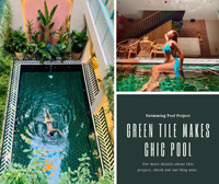 Плавательный бассейн проекта: Лед-Crackle Зеленая плитка делает тропический бассейн-поставщик бассейна, плиточный бассейн, керамическая плитка бассейна, шестиугольная плитка