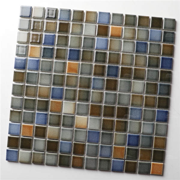 Crystal Glazed HOA2008,1x1 porcelain mosaic tile, porcelain mosaic tile bathroom, 1x1 square mosaic tile