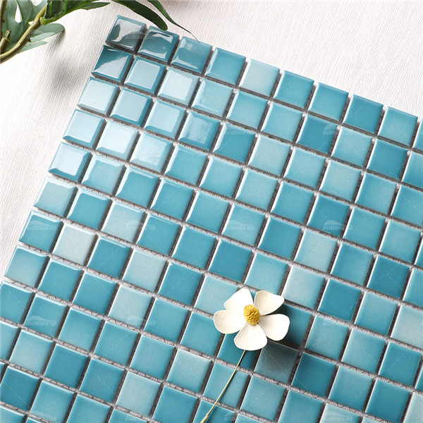 HOA2701 glaseado de cristal,Azulejo 1x1, azulejo de piscina 1x1, suministro de azulejos de piscina