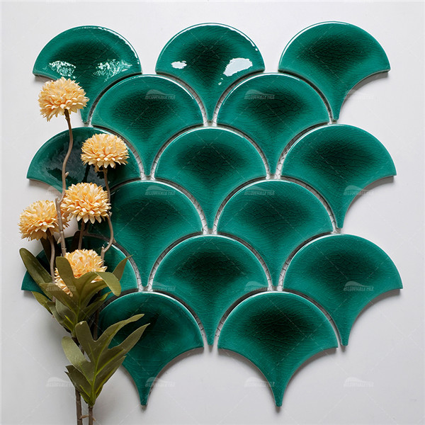 Fish Scale ZGA2701,crackle fish scale tile, green fish scale tile bathroom, pool tile supplier