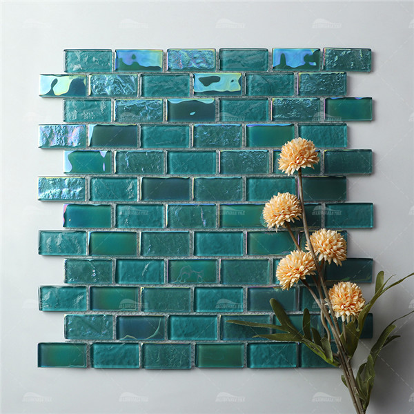 Iridescent Glass Tile GZOF5001,iridescent tile pool, brick iridescent tile, pool tile supplier