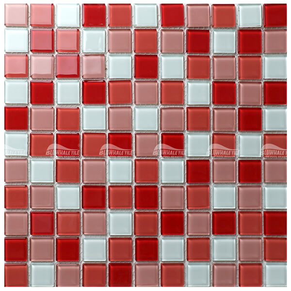 Crystal Glass Red BGI013F2,glass pool tiles,glass mosaic，glass mosaic tiles for pools