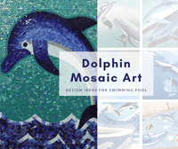 Dolphin Mosaic Art Design Ideas for Swimming Pool-dolphin mosaic art, dophin pool mosaic, swimming pool mosaic art, mosaic art supply
