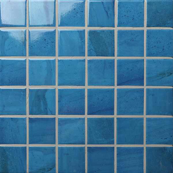 48*48mm Square Porcelain Ink Jet Blue KOA2602,ceramic pool tiles，swimming pool blue tiles，modern pool tile