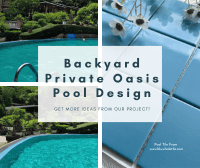 Backyard Private Oasis Pool with Premium Pool Tile-outdoor pool tiles,mosaic blue pool tiles,blue pool mosaic tiles