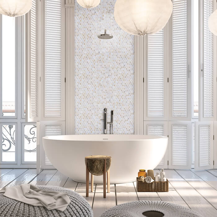 modern shower bathroom wet rooms glass mosaic tile backsplash wall design.jpg