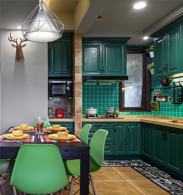 natural green porcelain pool tile for kitchen backsplash design.jpg