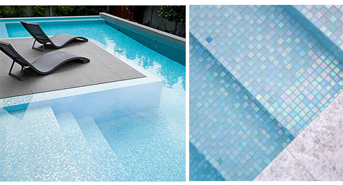 white glass mosaic tiled pools pictures.jpg