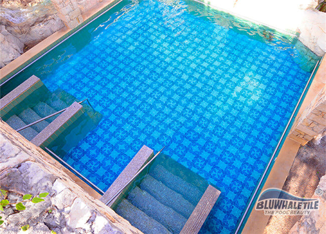 geometric pool mosaic tiles for backyard pool design.jpg
